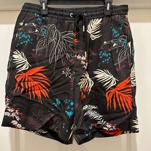 Diesel Floral Tropical Print Shorts XL